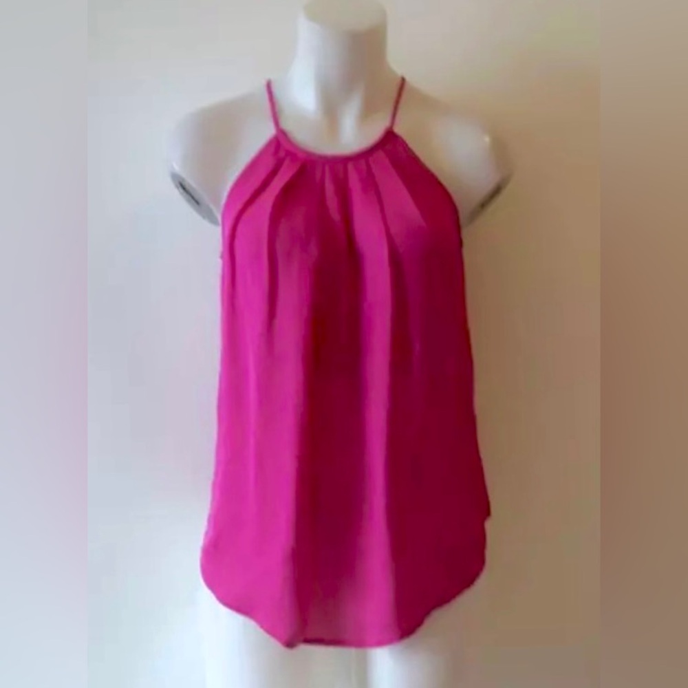 Magenta Pink Joie Spaghetti Strap Flowy & Sexy Silk Camisole